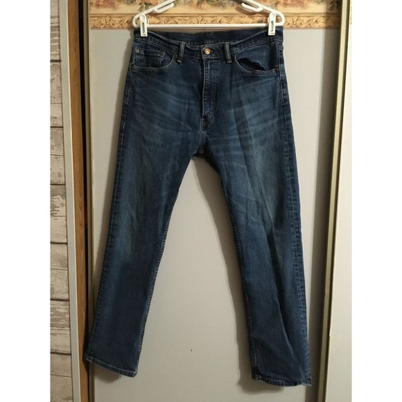Levi's Other - Levi's 34x30 505 Dark Wash Blue Regular Fit Denim Jeans